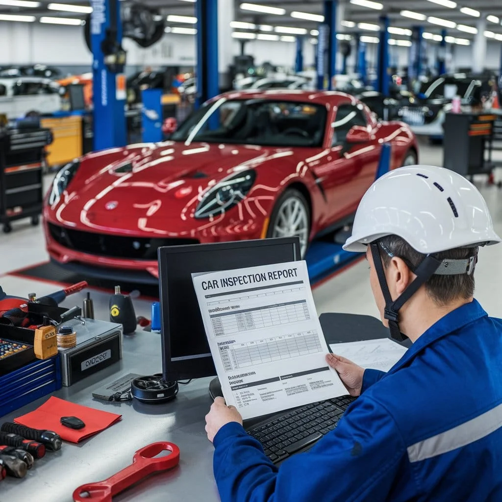 Professional vehicle inspection team